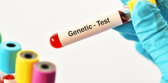 DNA helix representing genetic and genomic health testing
